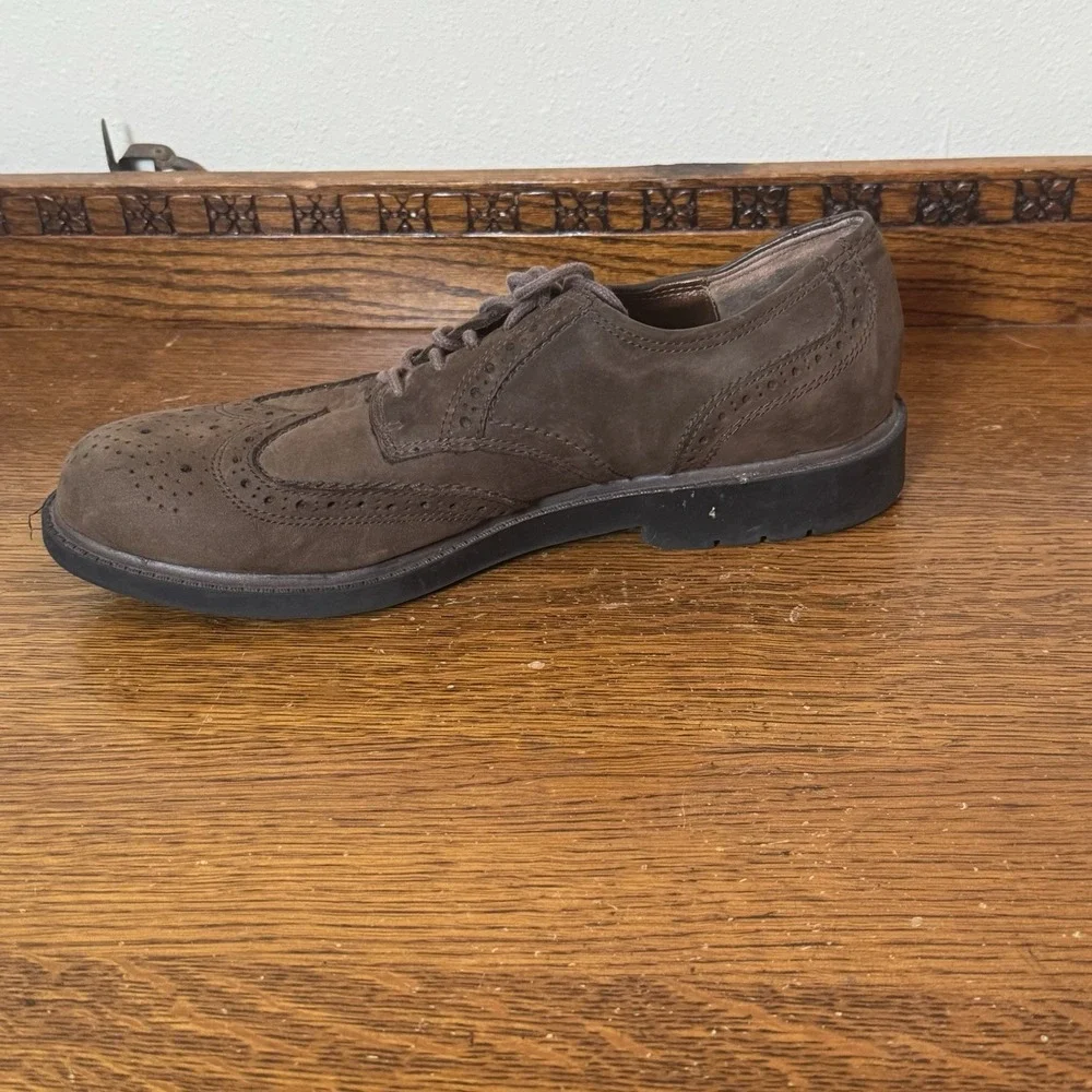 Streetcars Men's Oxford Shoes Brown Suede Wingtip Brogue Size 12M